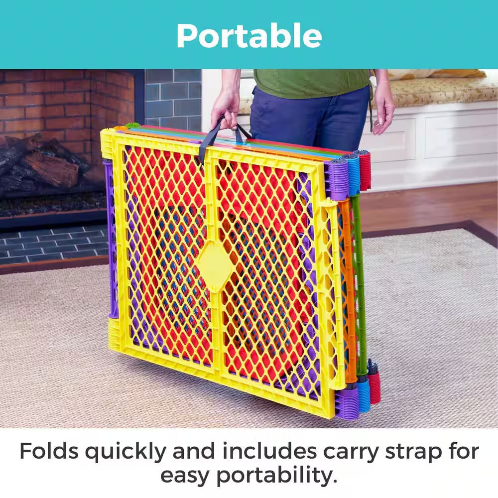 26 In. Superyard Color Play Ultimate 6-Panel Baby Play Yard
