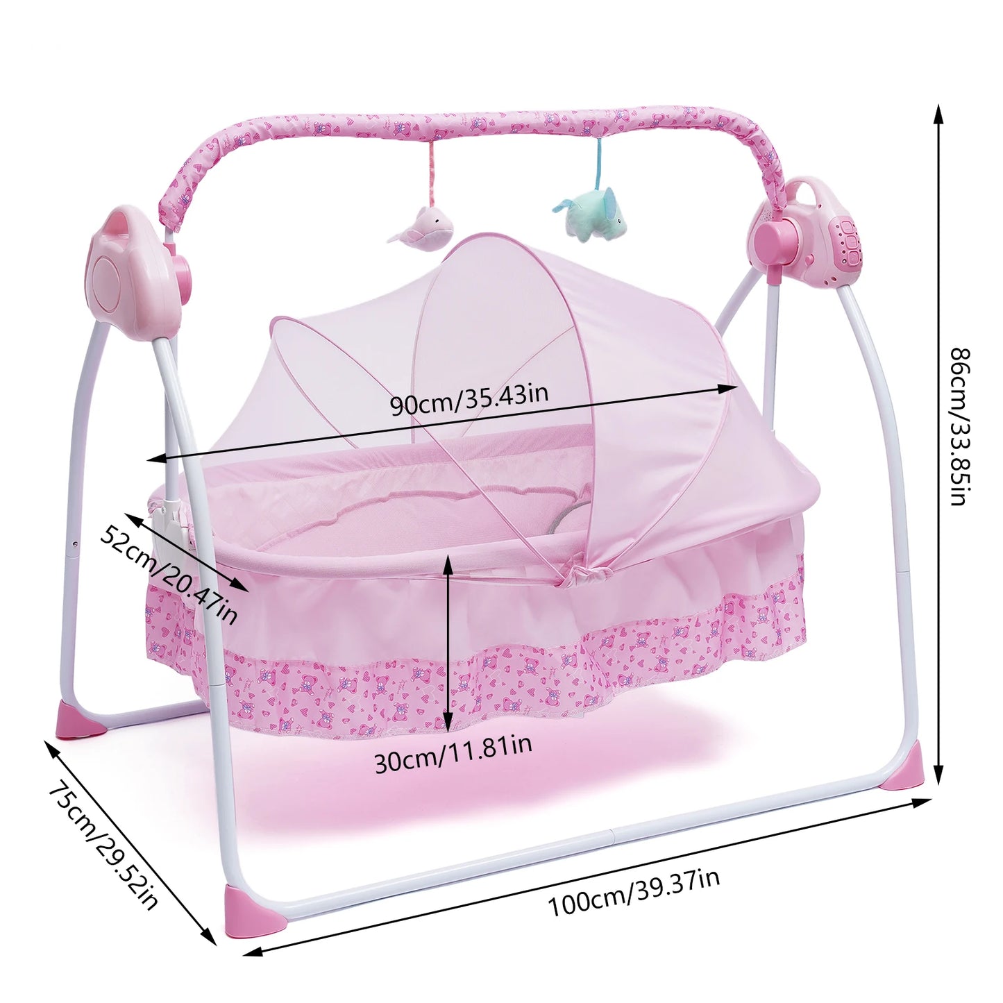 Electric Auto-Swing Crib