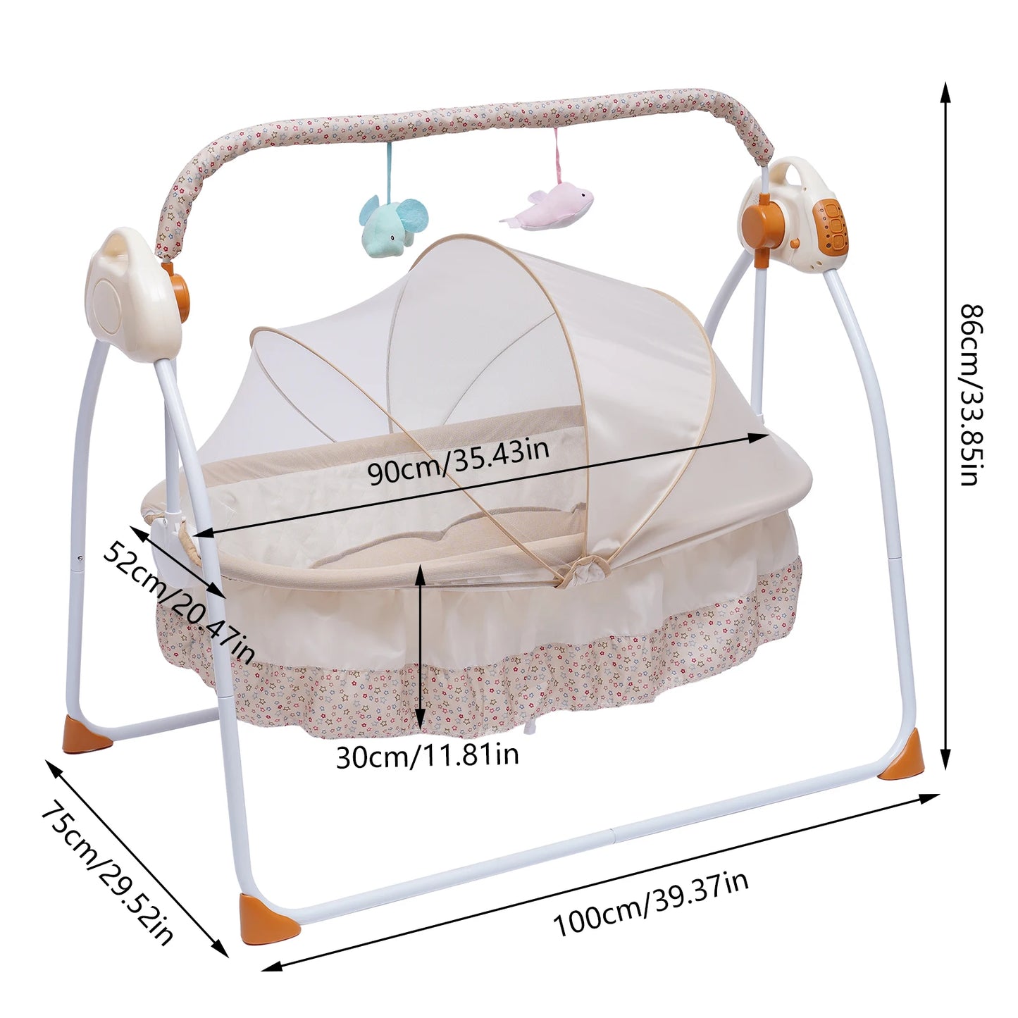 Electric Auto-Swing Crib