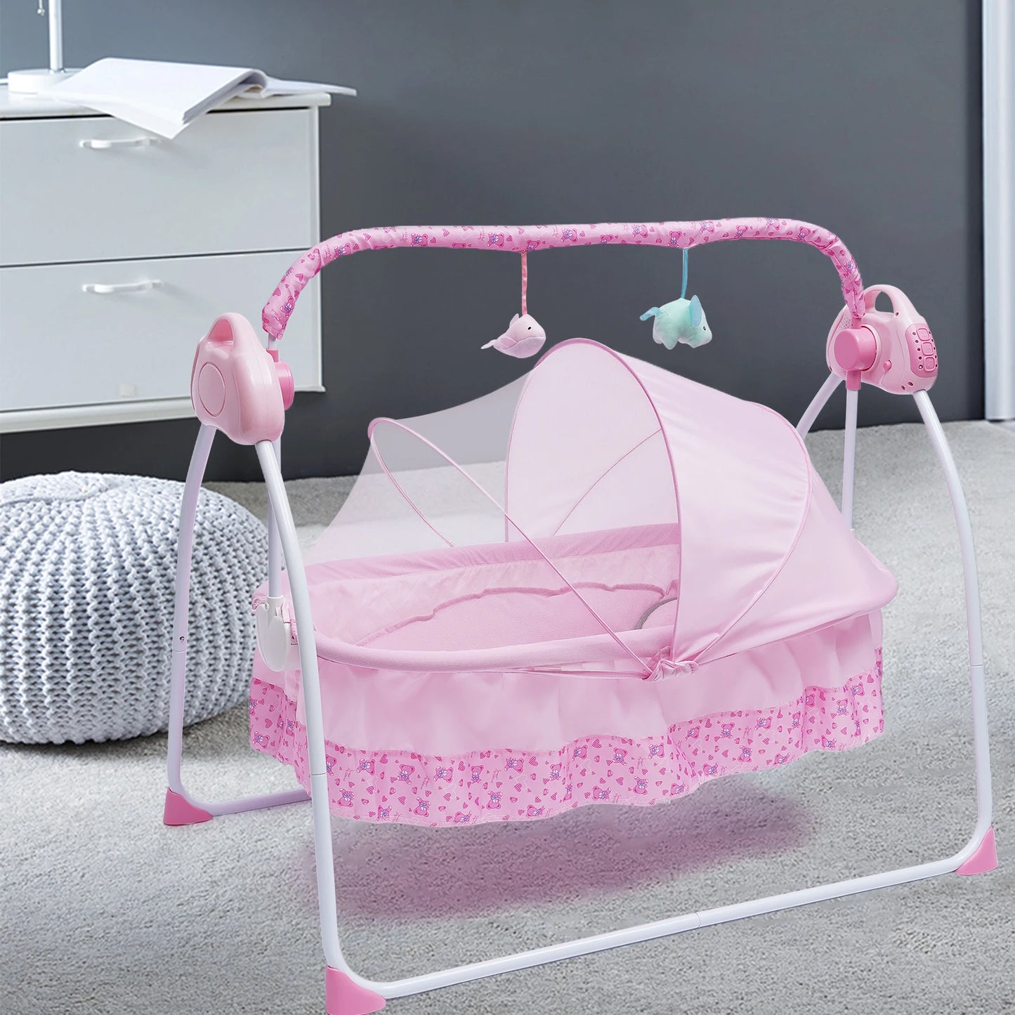 Electric Auto-Swing Crib