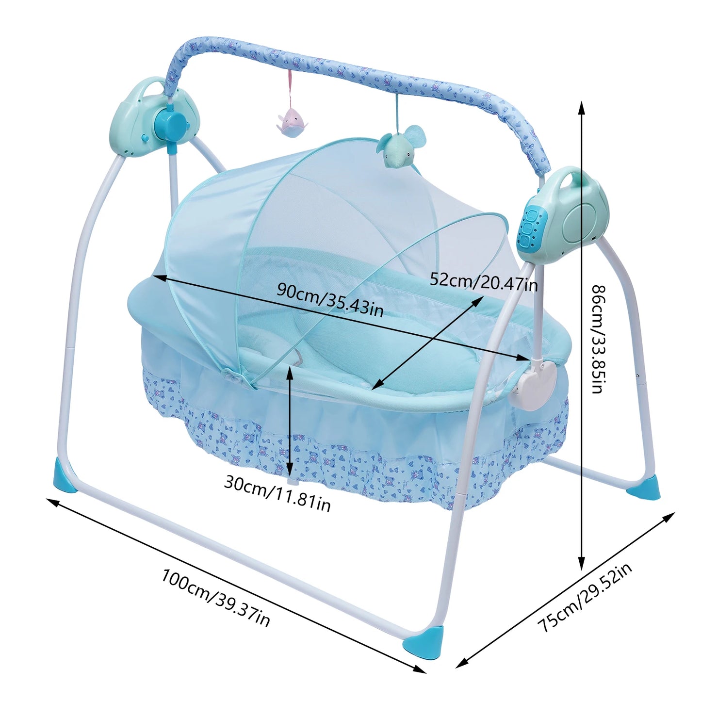 Electric Auto-Swing Crib