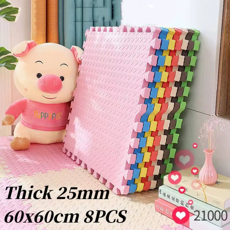 60X60Cm Tatame Baby Play Mat Activities Mat for Baby Play Mat 8PCS Baby Game Mat Puzzle Mat Play Mats Baby Mat Baby'S Floor Mat