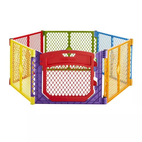 26 In. Superyard Color Play Ultimate 6-Panel Baby Play Yard